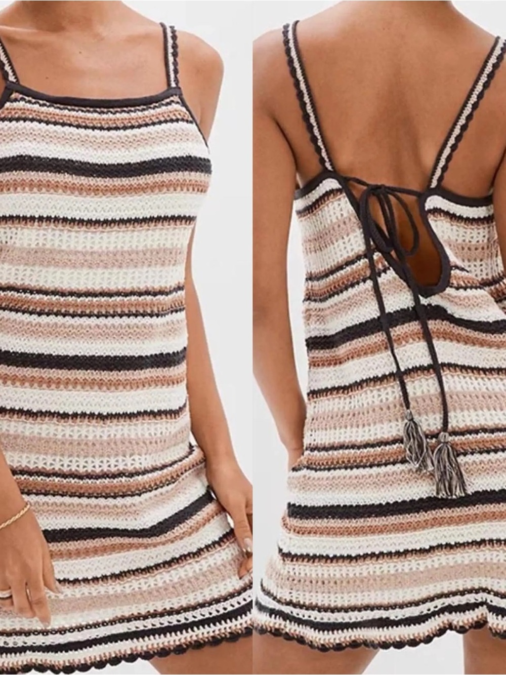 American eagle crochet sweater dress